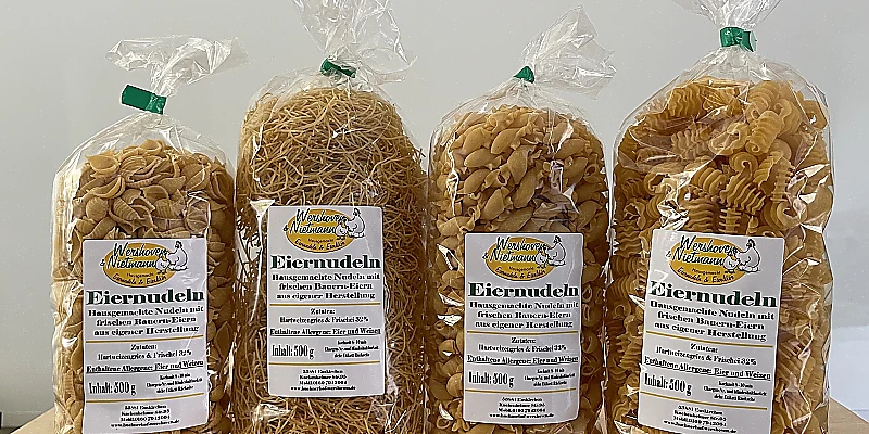 Hausgemachte Eiernudeln